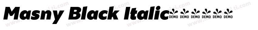 Masny Black Italic字体转换
